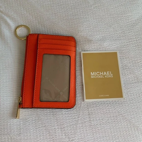 Michael Kors Jet Set Travel Small Top Zip Coin Pouch with ID Holder